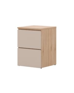 Noćni ormarić s 2 ladice, Oskar Lux 2