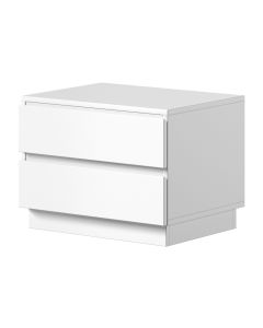 Noćni ormarić 2L bijelo, Oskar Lux