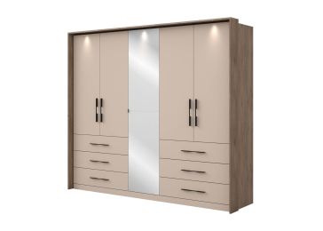 Ormar 224x255 sa 6 ladica, 525 crna 256, Cvita Next