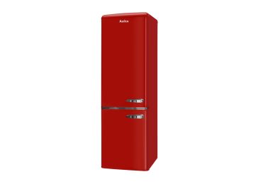 Samostojeći hladnjak sa zamrzivačem na dnu Amica FK2965. 3RAA retro crveni