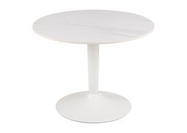 Stol barski okrugli fi 80, bijelo, Malta