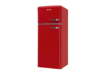 Samostojeći hladnjak sa zamrzivačem Amica KGC15630R retro crveni