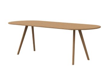 Stol drveno postolje, Lamer Oval