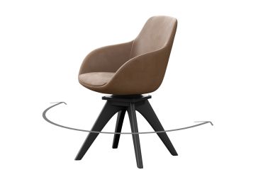 Fotelja, tip A crno, Ordos