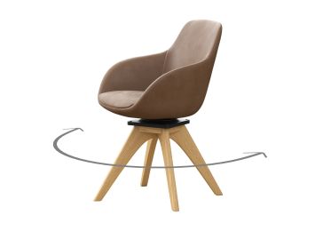 Fotelja, tip A hrast ulje, Ordos