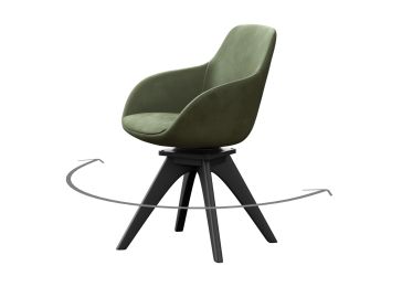 Fotelja, tip A crno, Ordos