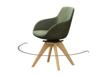 Fotelja, tip A hrast ulje, Ordos