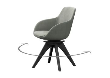 Fotelja, tip A crno, Ordos