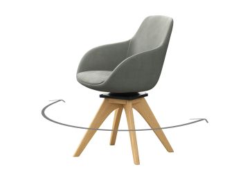 Fotelja, tip A hrast ulje, Ordos