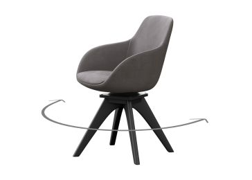 Fotelja, tip A crno, Ordos