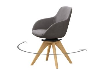 Fotelja, tip A hrast ulje, Ordos