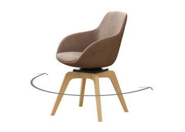 Fotelja, tip B hrast ulje, Ordos