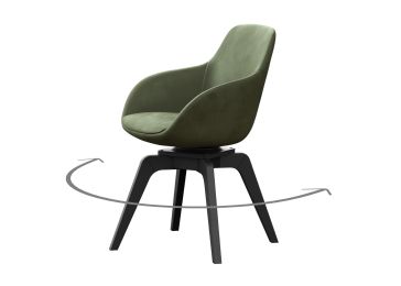 Fotelja, tip B crno, Ordos