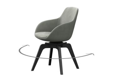 Fotelja, tip B crno, Ordos