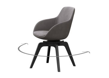 Fotelja, tip B crno, Ordos