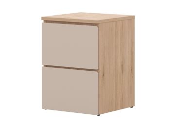 Noćni ormarić s 2 ladice, Oskar Lux 2