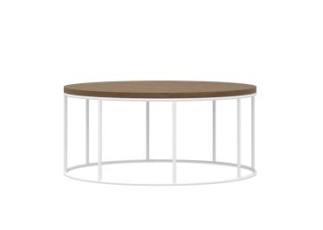 Klub stolić 90 cm bijelo, Pascal