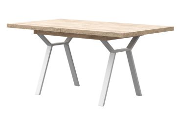 Stol na razvlačenje, bijelo, Zula