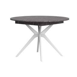 Stol okrugli na razvlačenje fi 120, bijelo, Aruna
