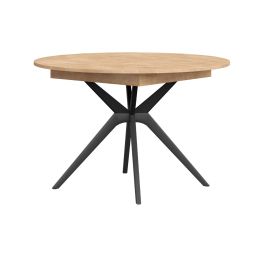 Stol okrugli na razvlačenje fi 120, crno, Aruna