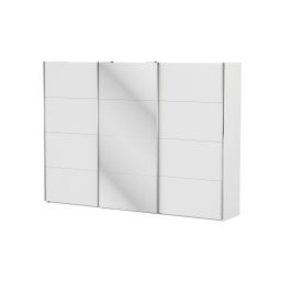 Ormar klizni, bijelo god s ogledalom 300x220, Cvita Next