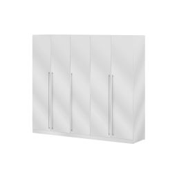 Ormar 5-krilni, bijelo sjaj 252x220, Cvita Next