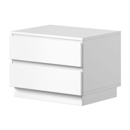 Noćni ormarić 2L bijelo, Oskar Lux