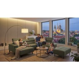 Modularna kutna garnitura s električnom funkcijom, Talia XXL