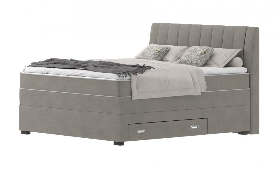 Box krevet, Rose 200x160 Nobel siva
