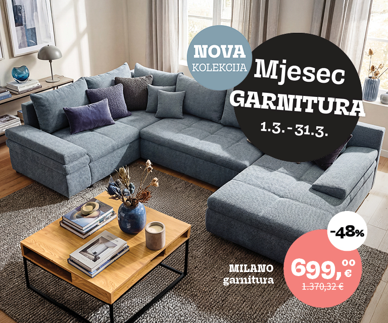 Mjesec garnitura donosi novu kolekciju garnitura i uštede do -40%